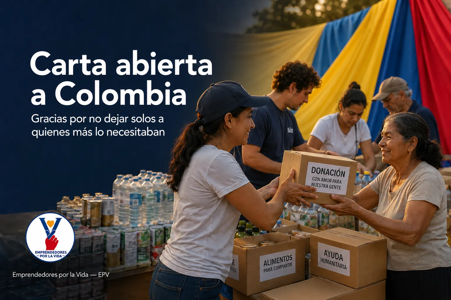 Carta abierta a Colombia: gracias por no dejar solos a quienes más lo necesitaban